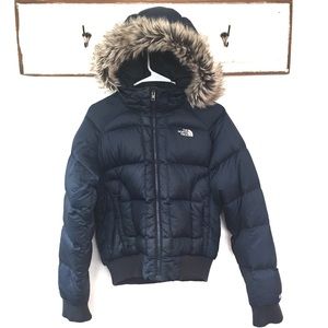 north face puffer jacket with fur hood